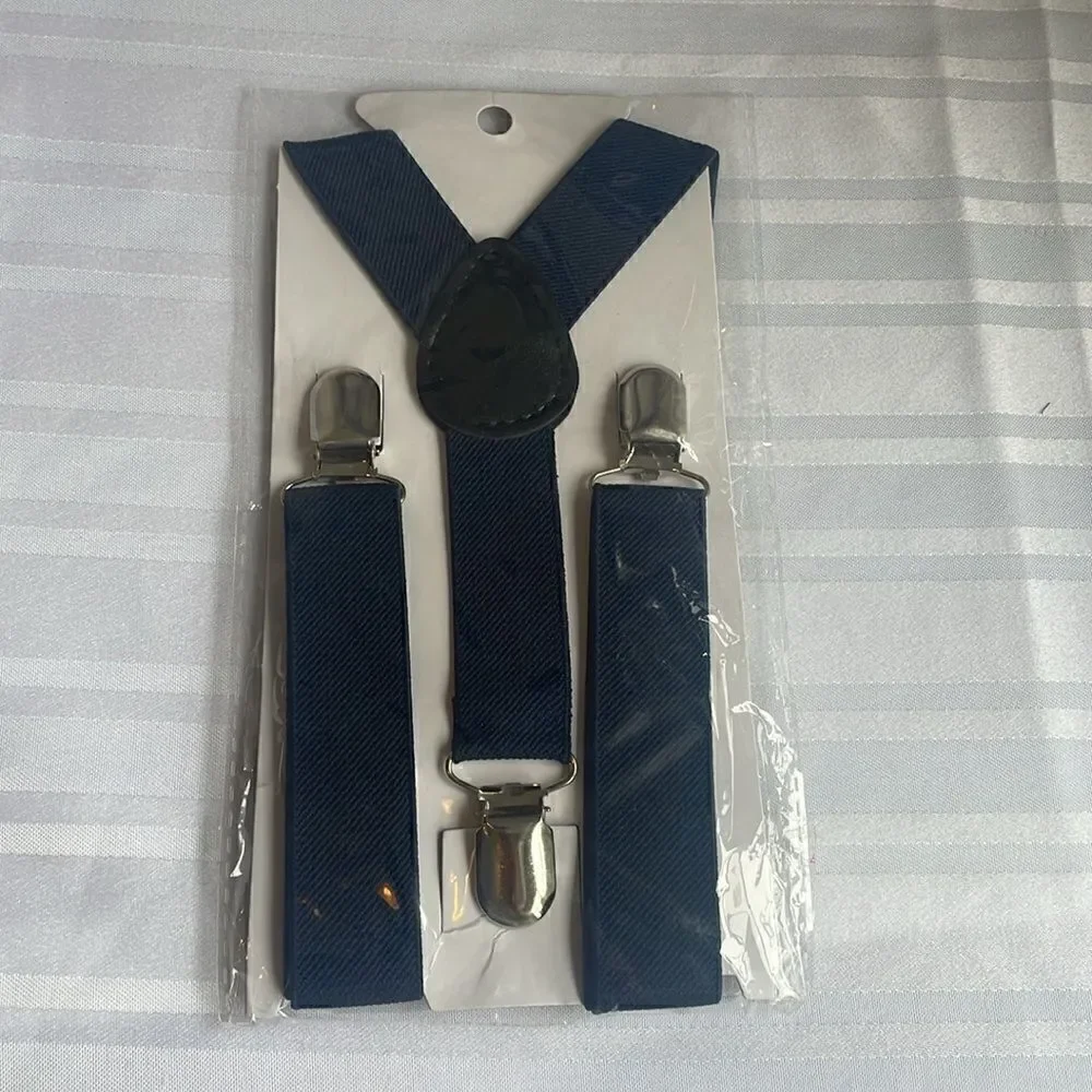 New Kids Navy Adjustable Suspenders - NIP